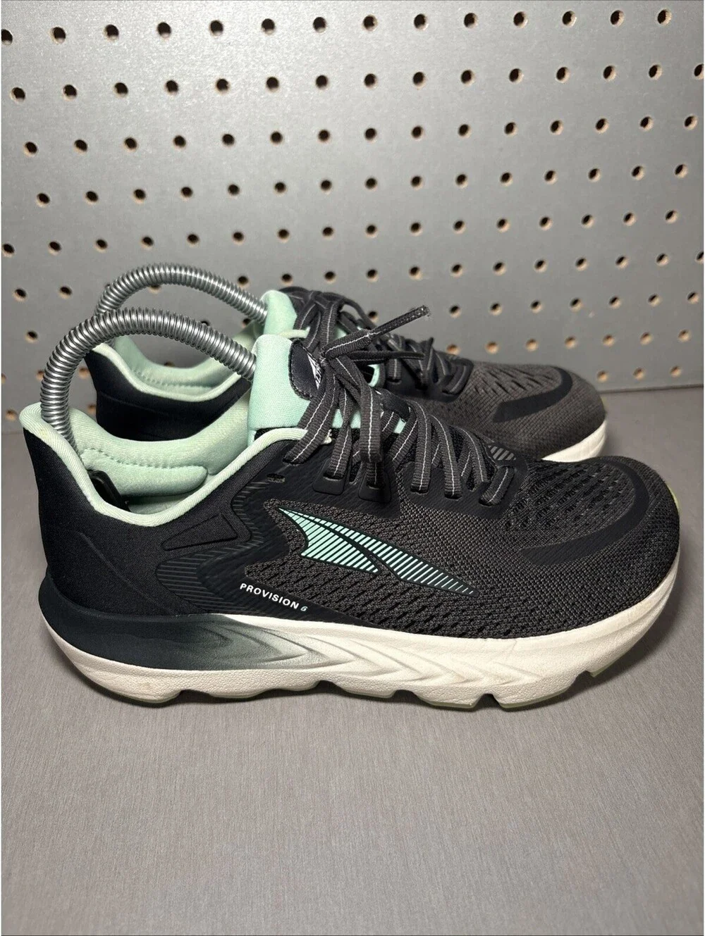 Altra Provision 6 Shoes Womens Sz 6.5 Black Mint Green Running Sneakers Walking